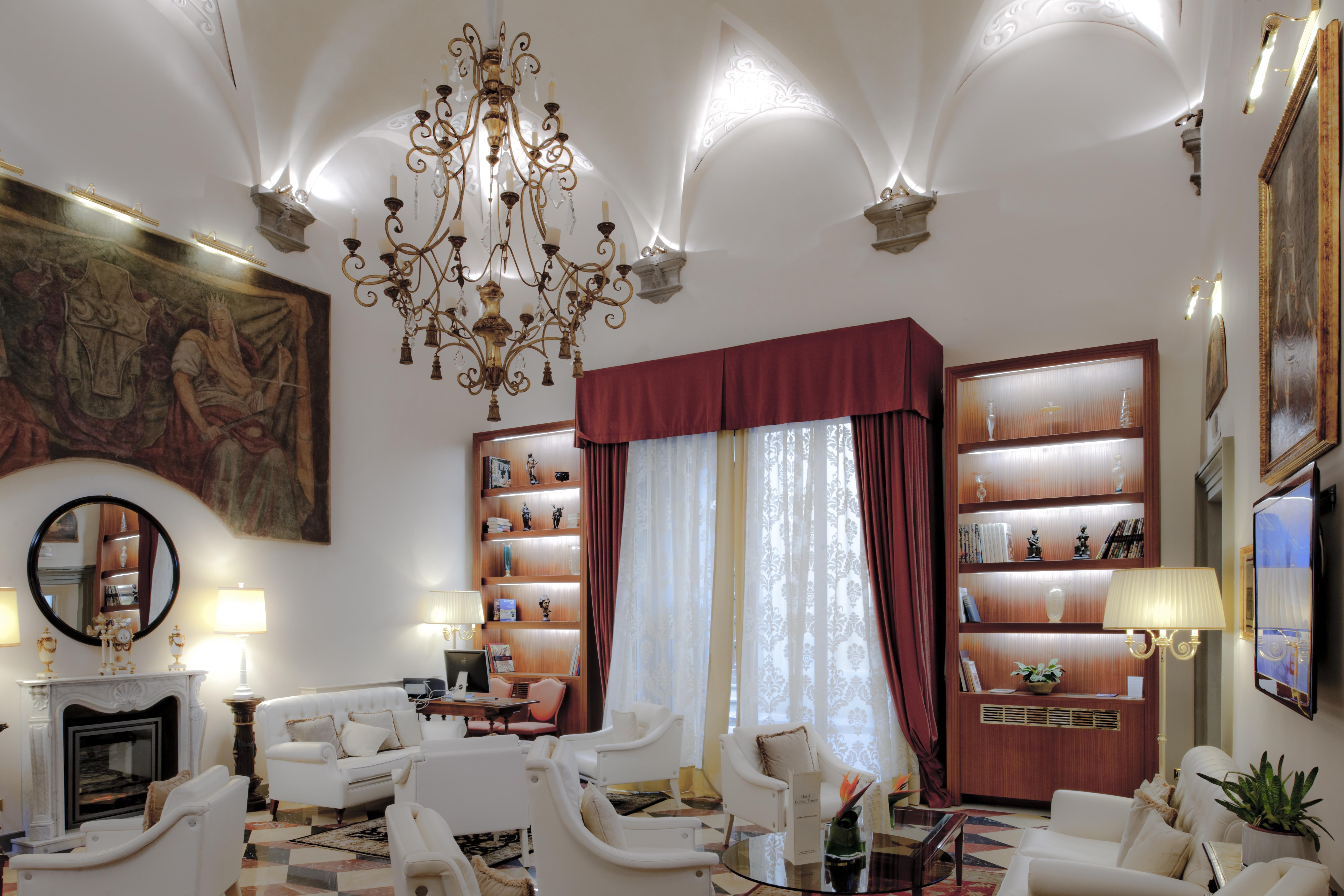 Golden Tower Hotel & Spa Florencia Exterior foto The living room